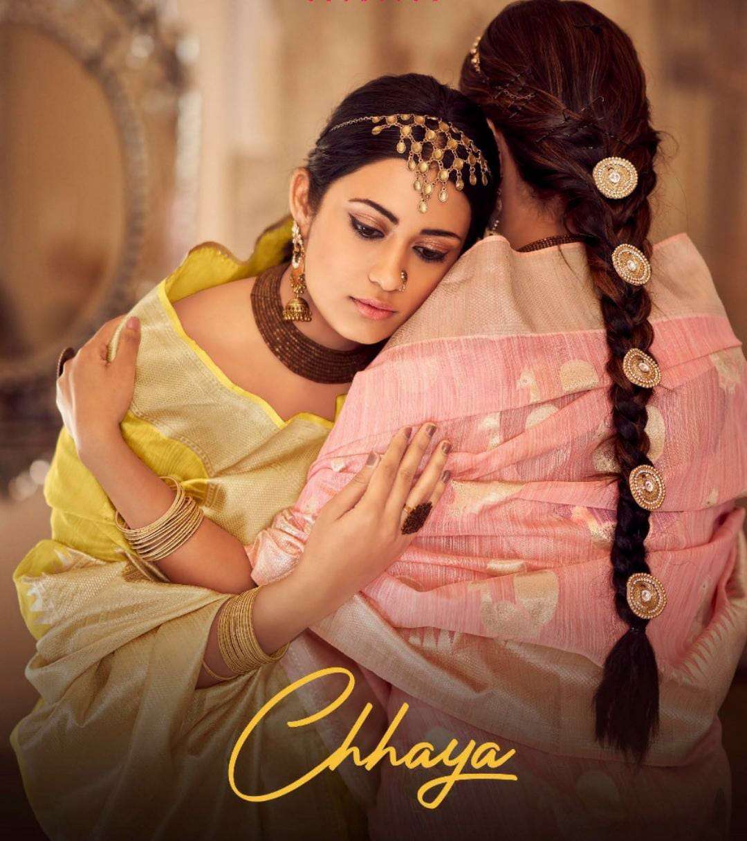 rajyog chhaya soft linen saris best rates dealer 