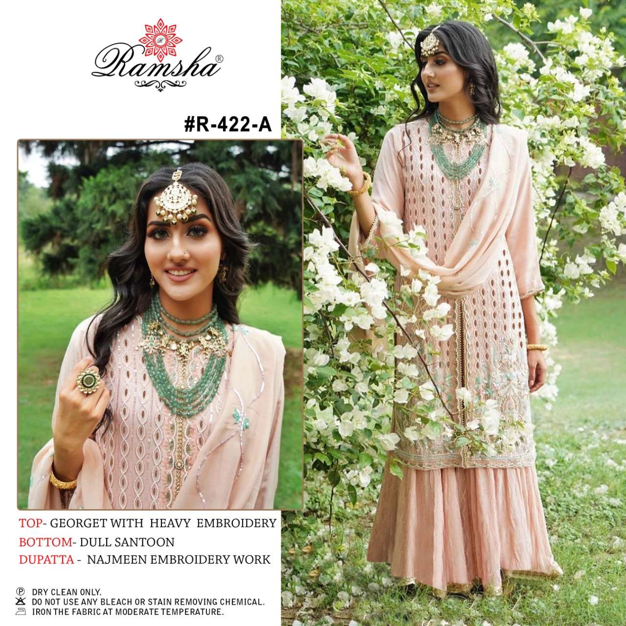 ramsha 422 nx embroidery pakistani dresses supplier 