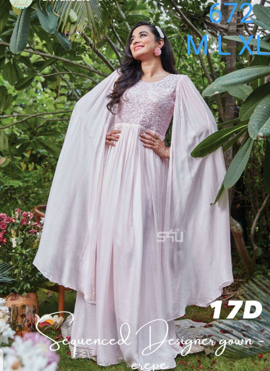 s4u 672 fancy long combo set of kurti dresses wholesaler