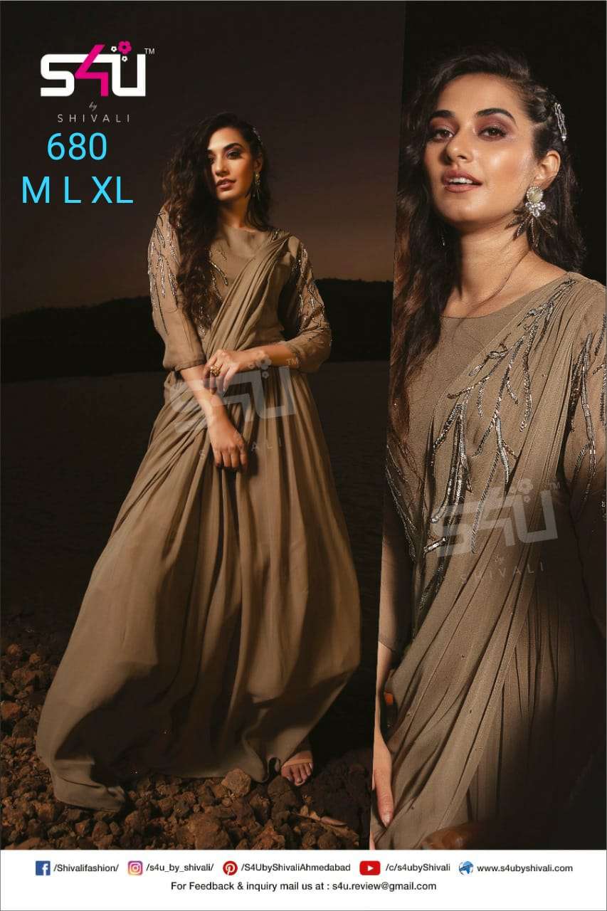 s4u 680 design combo set of one piece kurtis collection 