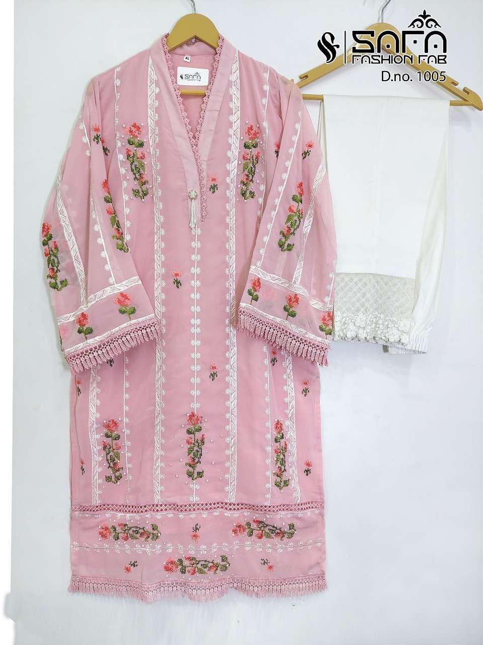 safa fashion sf 1005 georgette pakistani readymade kurti with pant seller