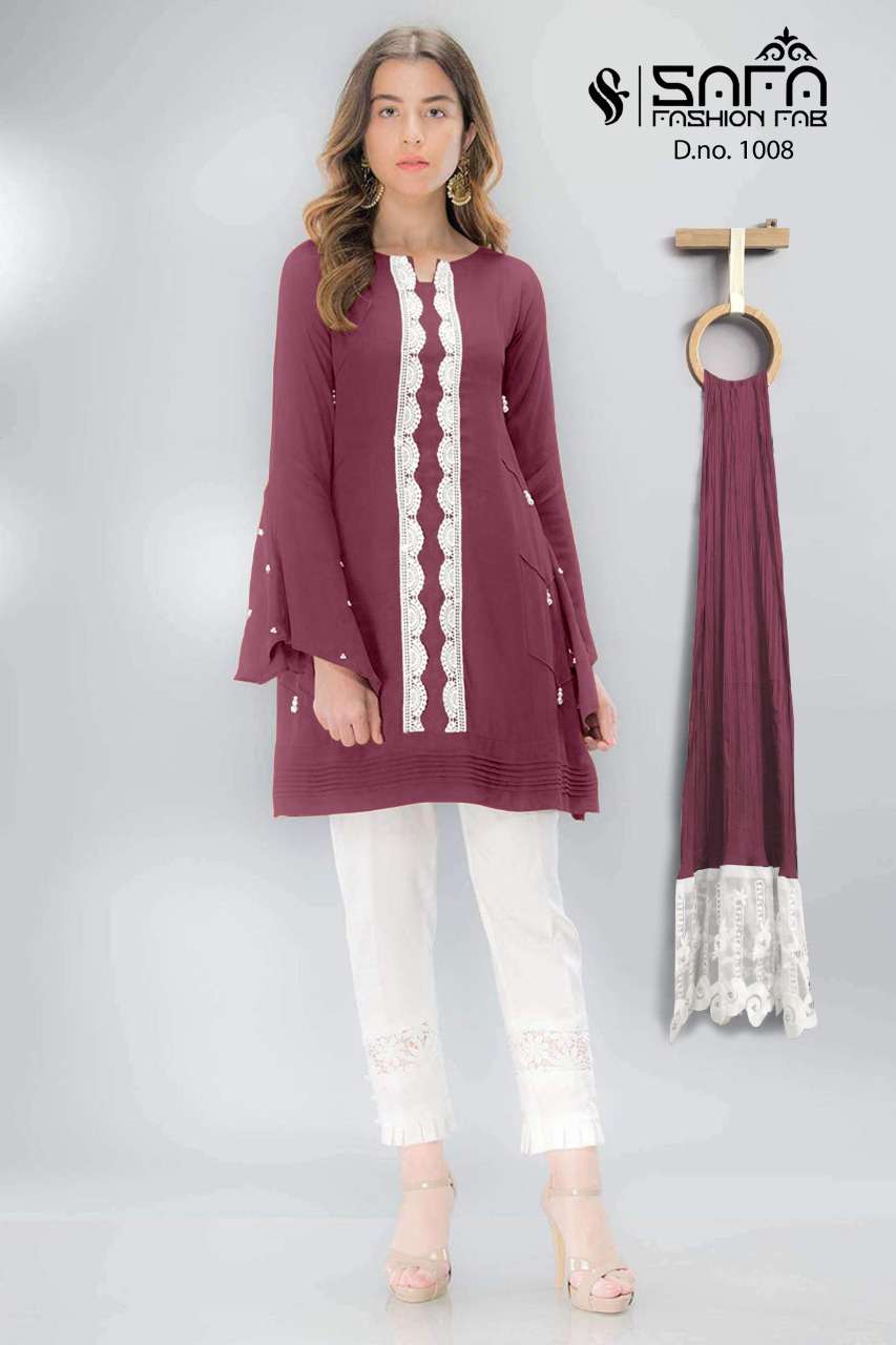 safa sf 1008 georgette readymade pakistani fancy suits