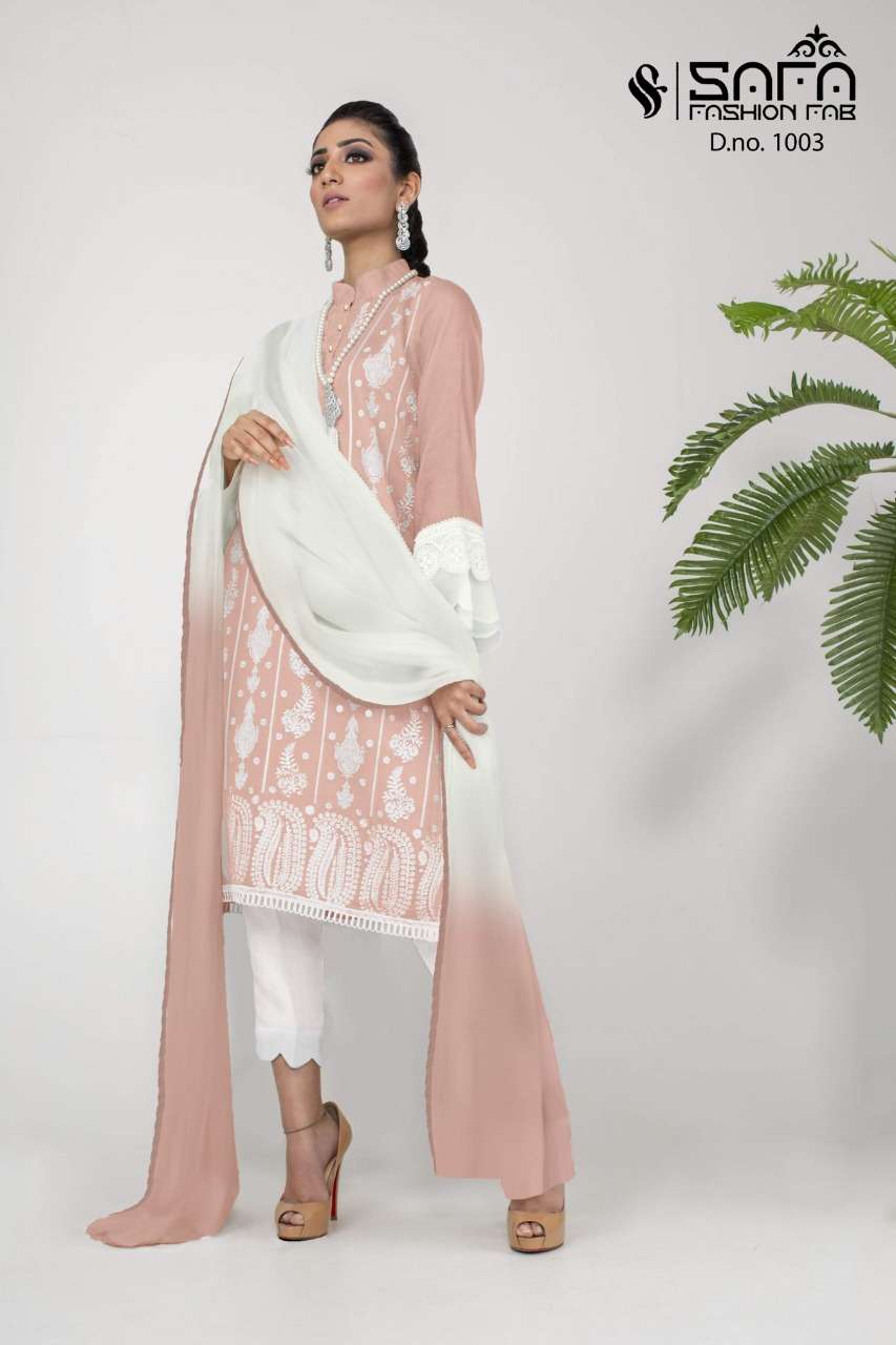 sf 1003 by safa fashion georgette pakistani designer readymade suits