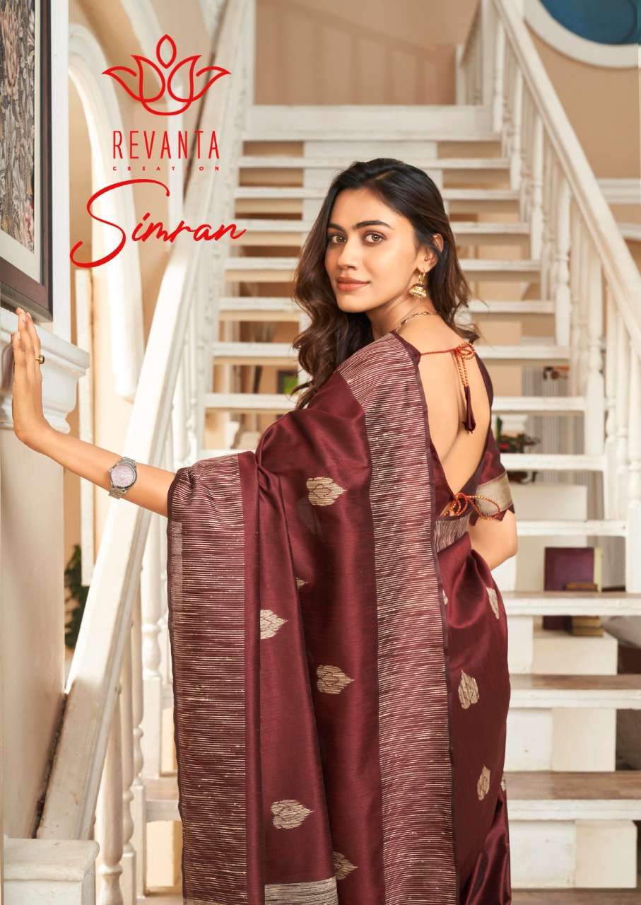 simran by revanta bhagalpuri silk elegant saree wholesaler