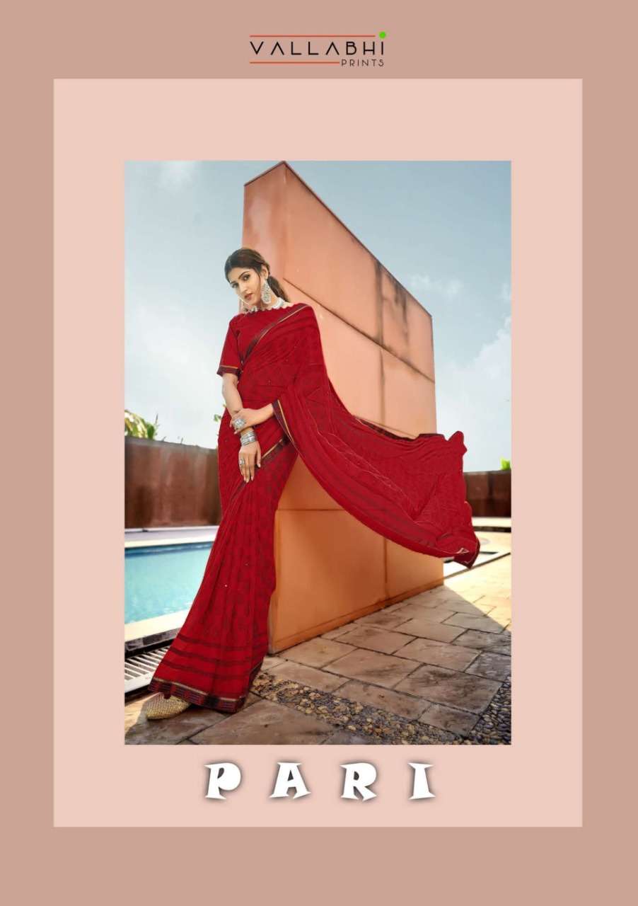 vallabhi pari georgette daily wear printed sarees
