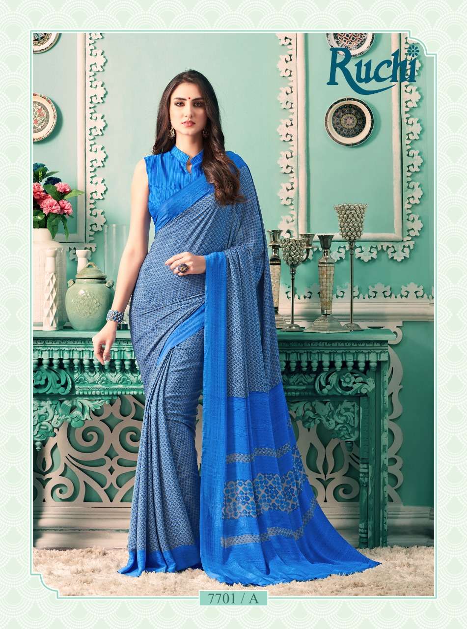 vivanta silk hits by ruchi silk crape printed saree collection