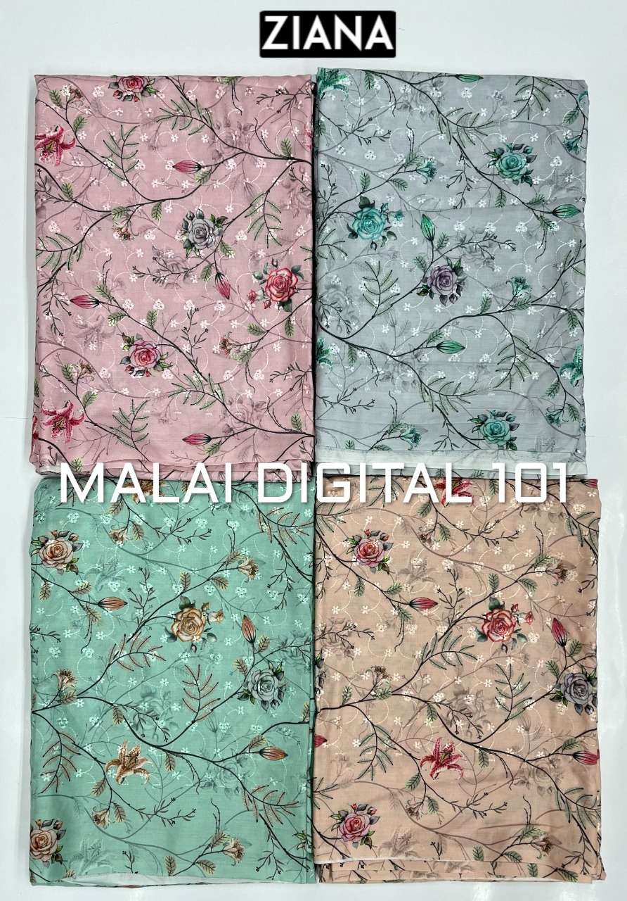 ziana malai digital cotton dress materials non catalog 