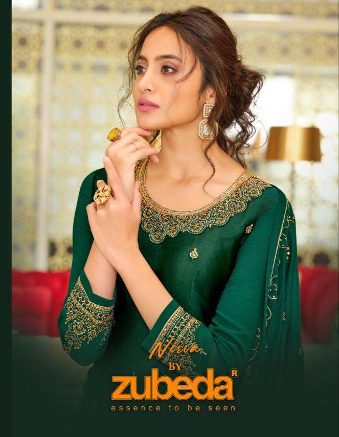 zubeda nirva 22101-22108 series heavy embroidery dresses 