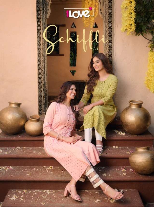 1love schiffli exclusive collection of schiffli kurtas perfect for day time affairs