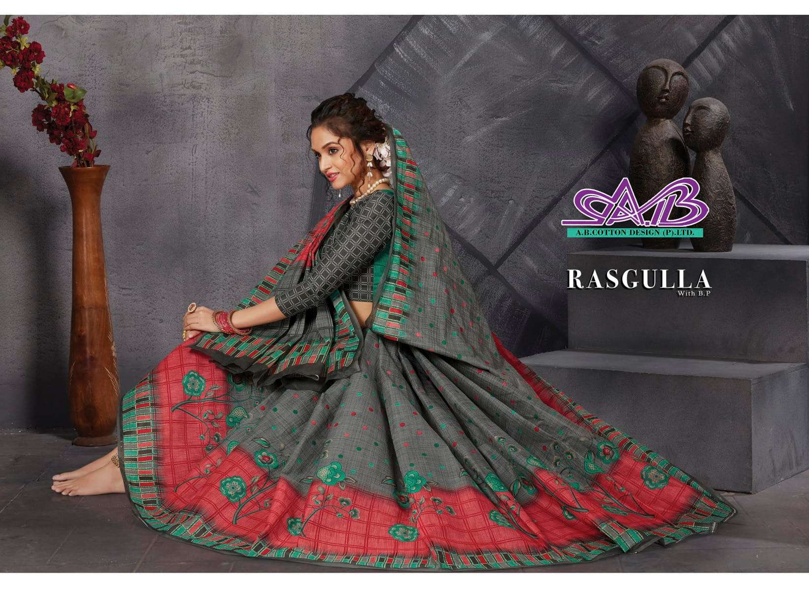 A B Cotton Launch Rasgulla Exclusive Mul Mul Cotton Casual Wear Saree Catalogs At Lowest Rate