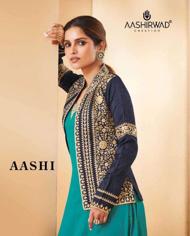 aashirwad aashi 8530-8535 series fancy ladies dresses wholesaler 