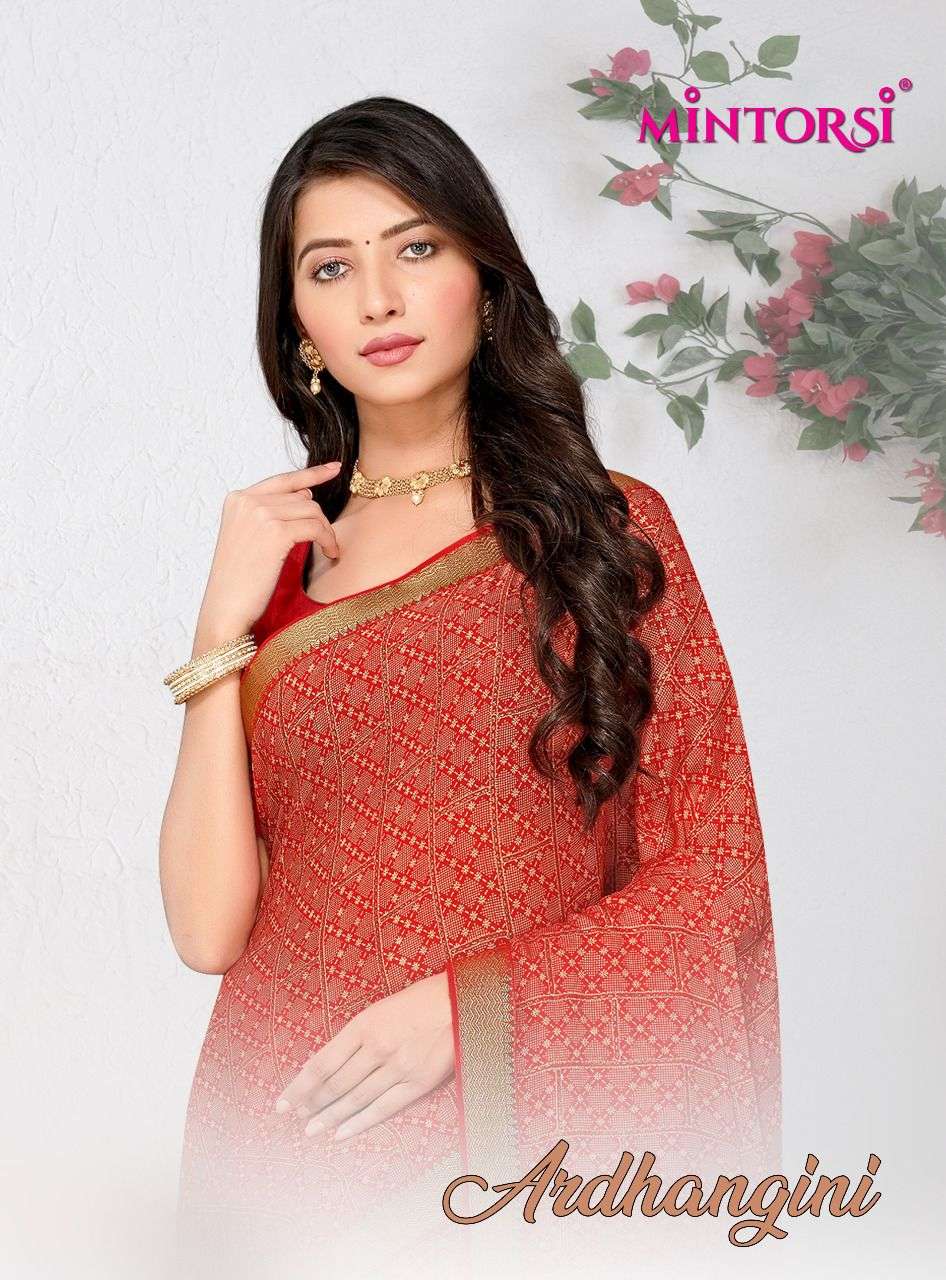 ardhangini by mintorsi chiffon fancy printed saree