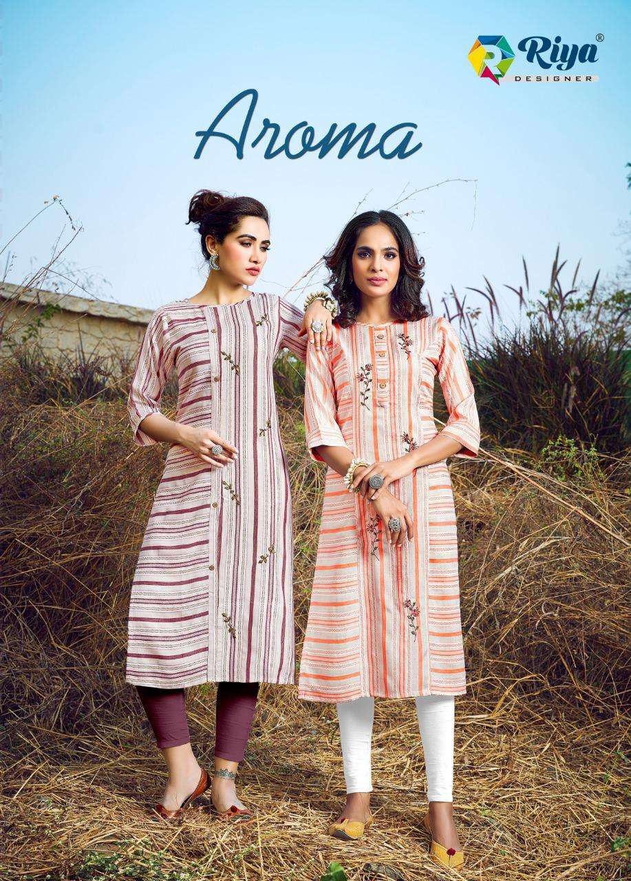 aroma by riya designer rayon cotton daily wear fancy kurti