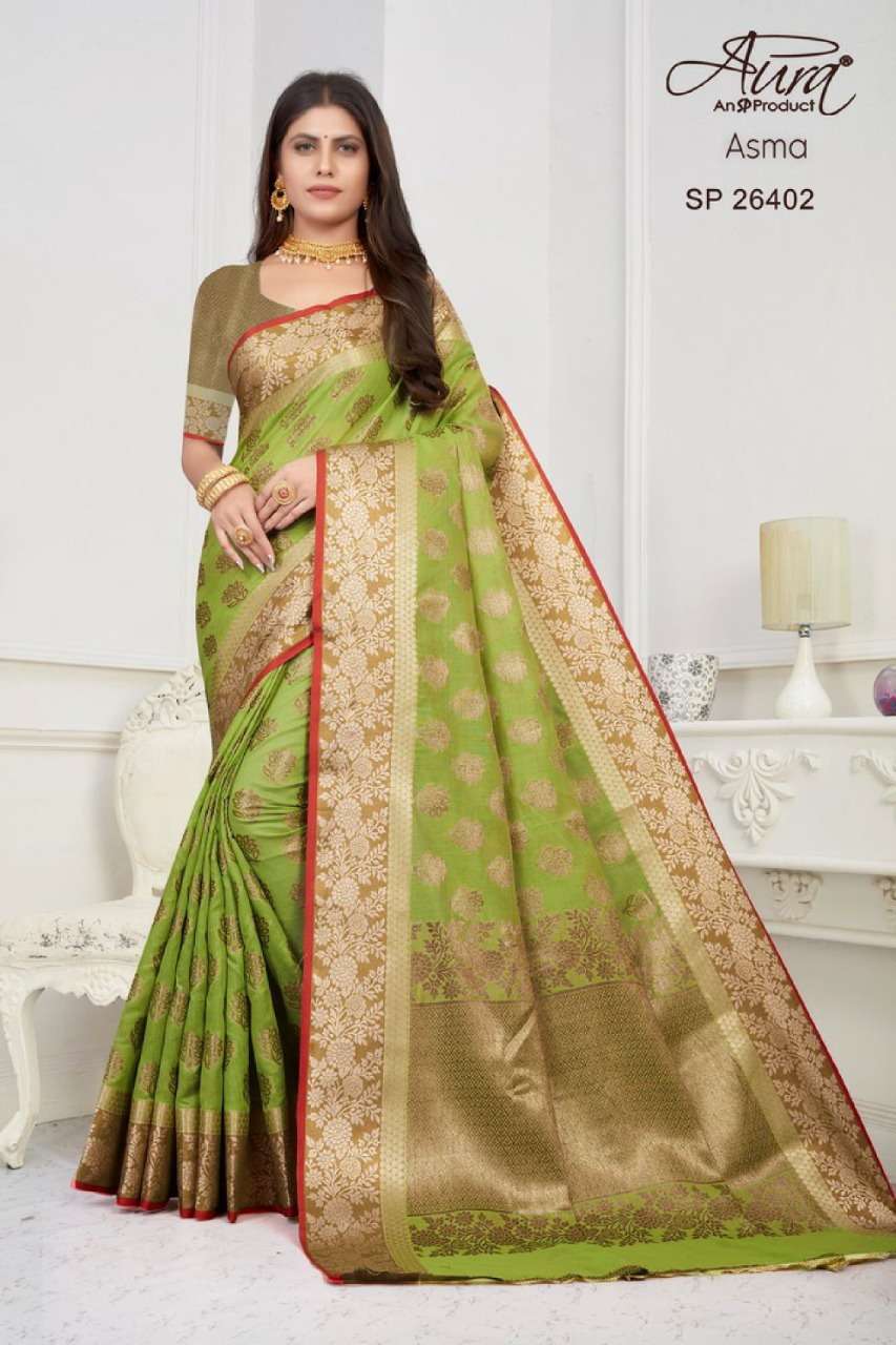 aura asma new design latest saree collection 
