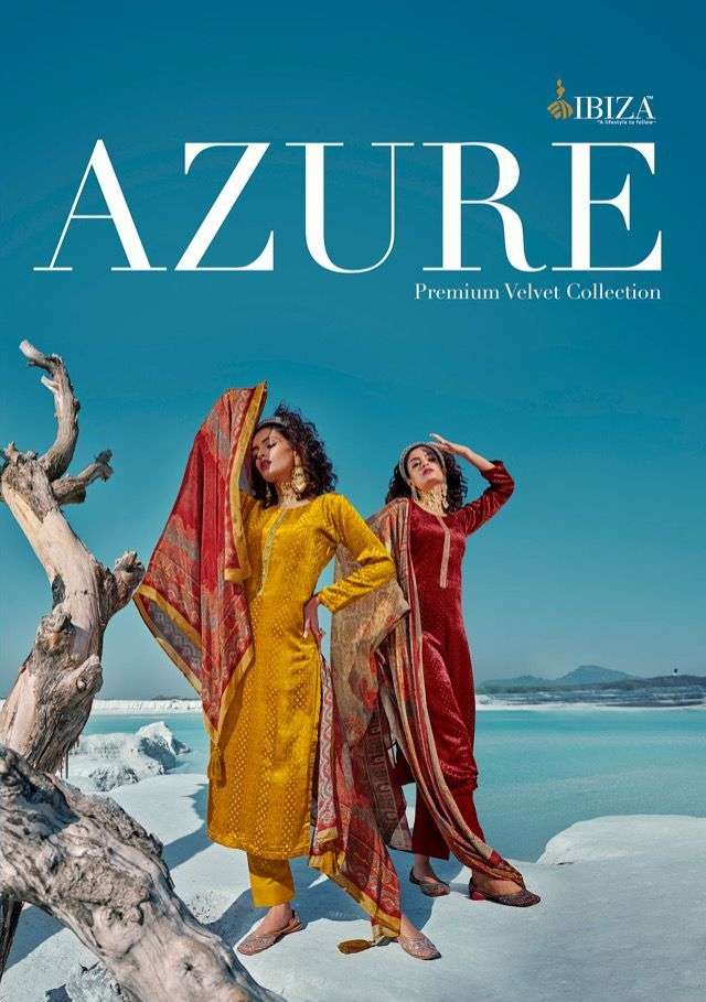 azure by ibiza pure velvet brasso party wear suits