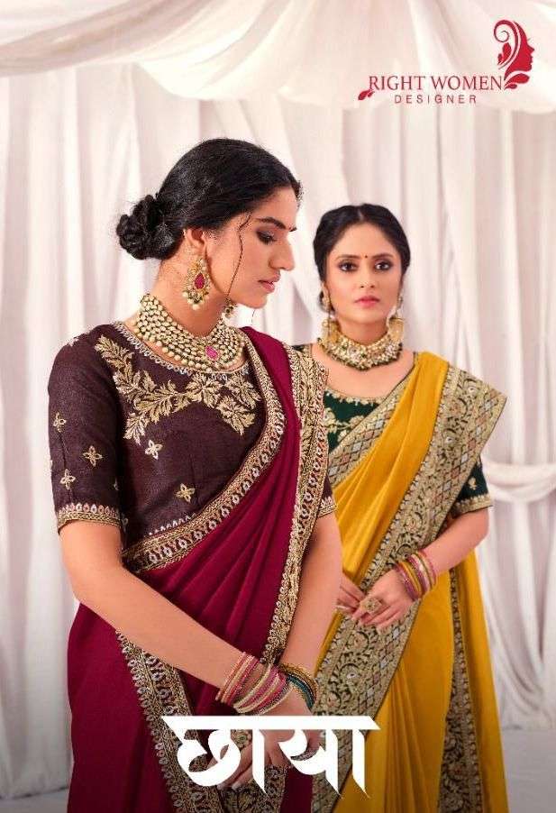 chhaya by right women vichitra silk work fancy sarees