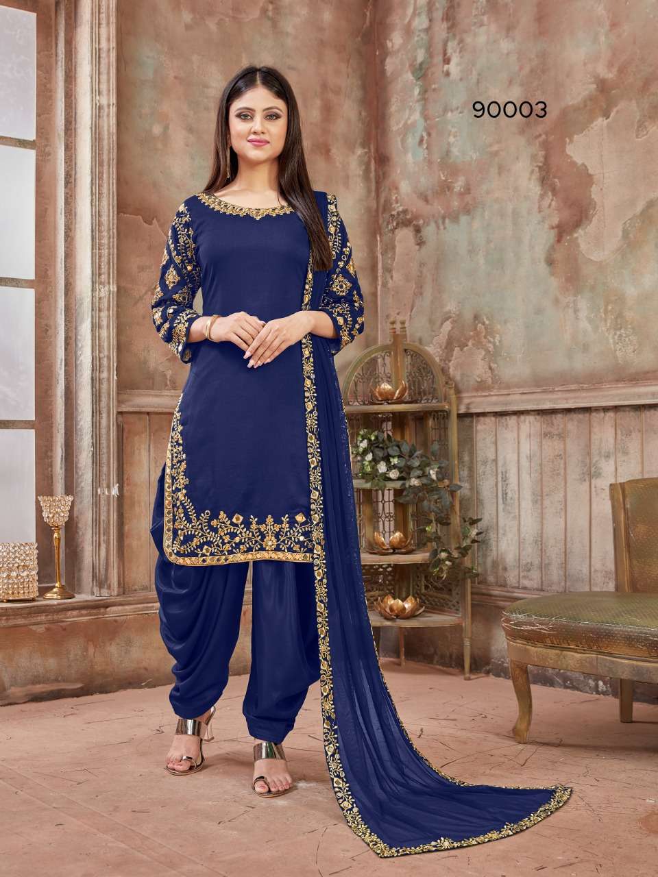 dani creation aanaya vol 90 fancy glass work patiyala dresses supplier