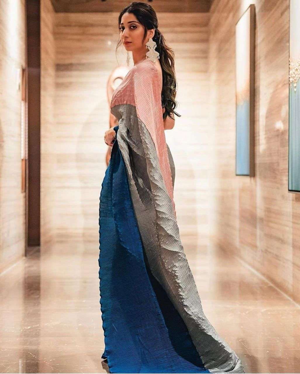 divya bubblgum fancy silk saree for women 