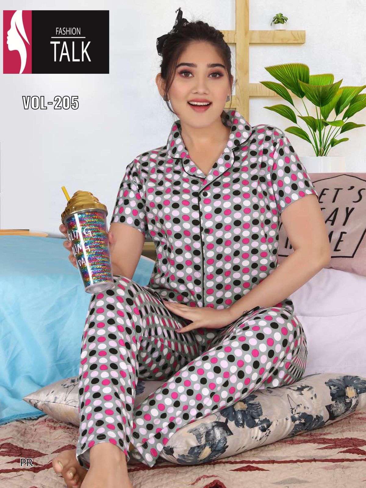 FT SWEET DREAM VOL.205 HEAVY Shinker Hosiery Cotton NIGHT SUIT CATALOGBWHOLESALER BEST RATE