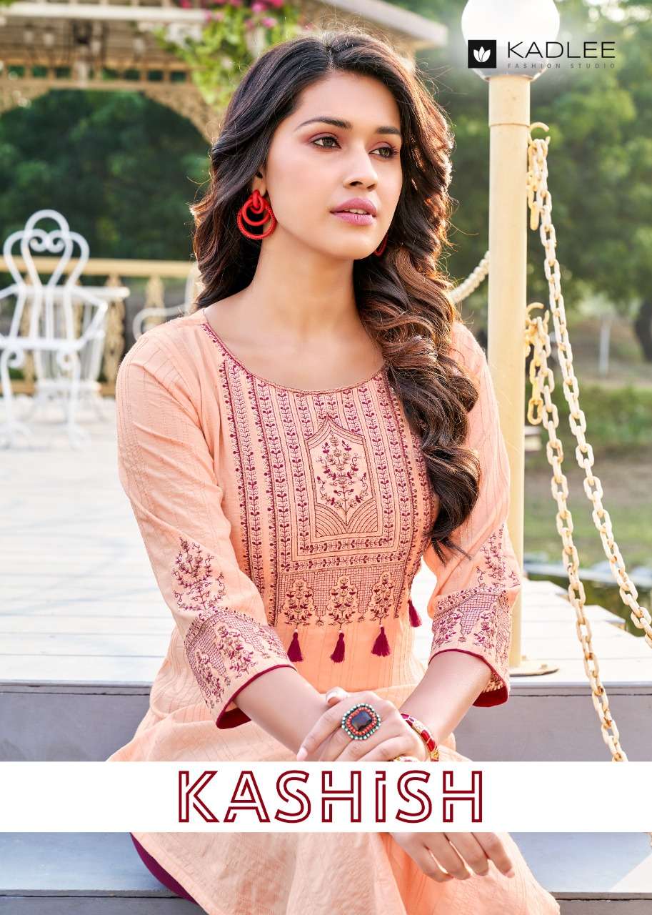 kadlee kashish rayon formal wear fancy kurti