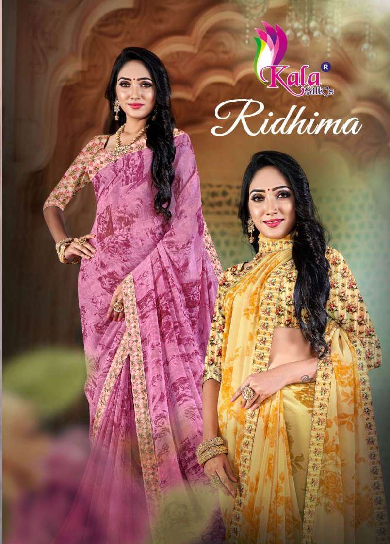 Kala silk ridhima weightless digital printed saree collection in surat