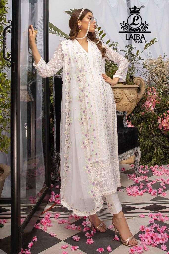 laiba am vol 114 georgette readymade elegant look salwar kameez