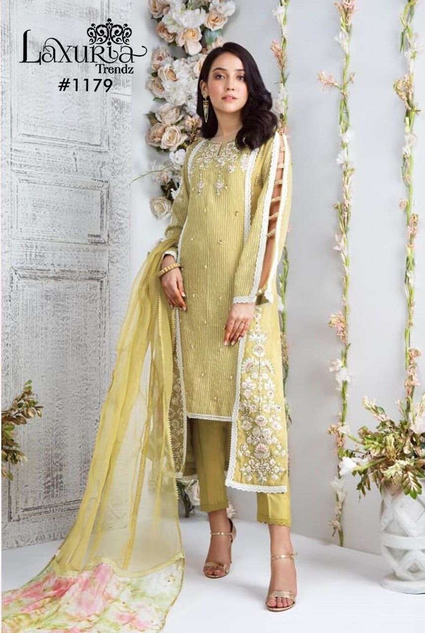 laxuria trendz 1179 exclusive full stitch pakistani work dresses wholesaler