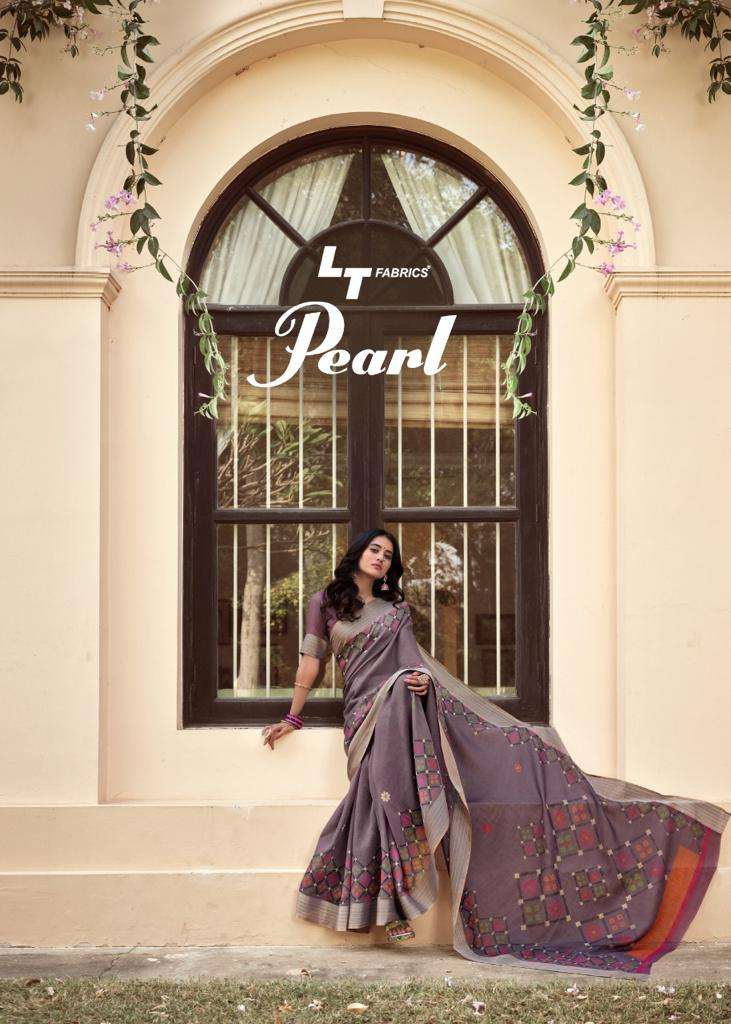lt fashions pearl linen sarees wholesaler 