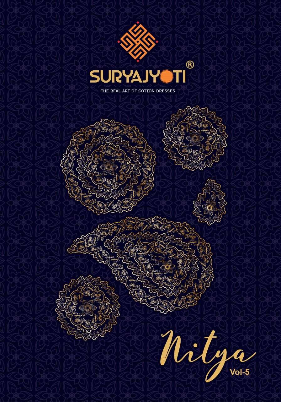 nitya vol 5 by suryajyoti satin cotton suits 