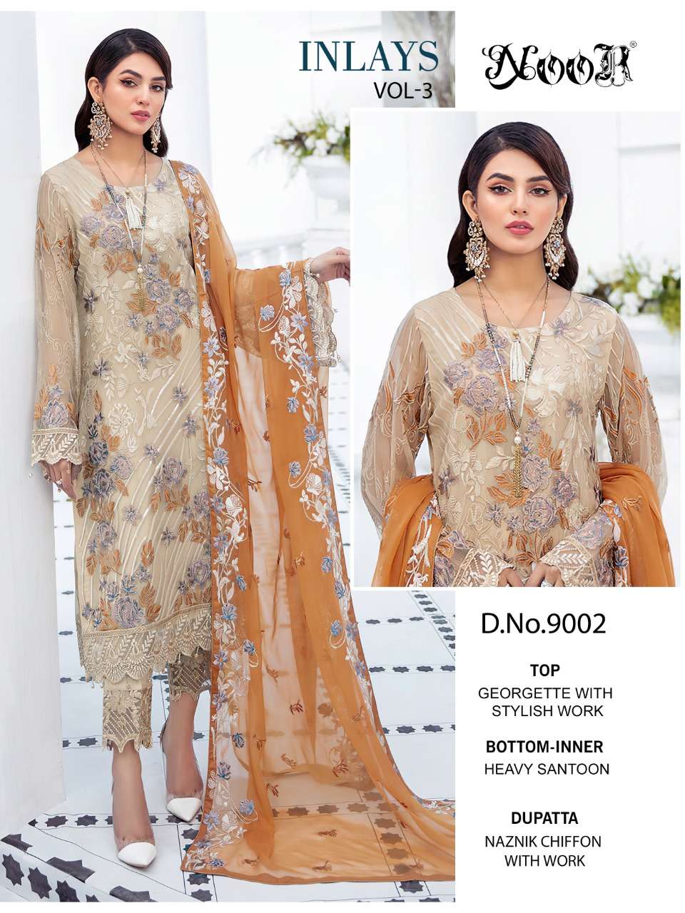 noor inlayas vol 3 pakistani dresses best price seller in surat market shop 