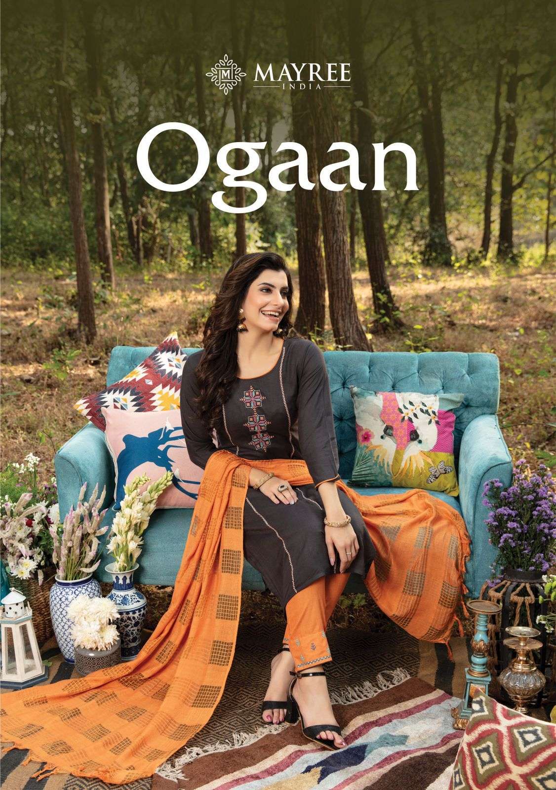 ogaan by mayree india rayon work readymade daily wear fancy suits
