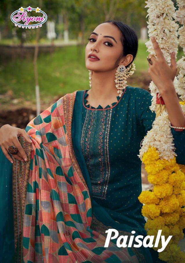 paisaly by siyoni muslin silk classy look designer dresses supplier