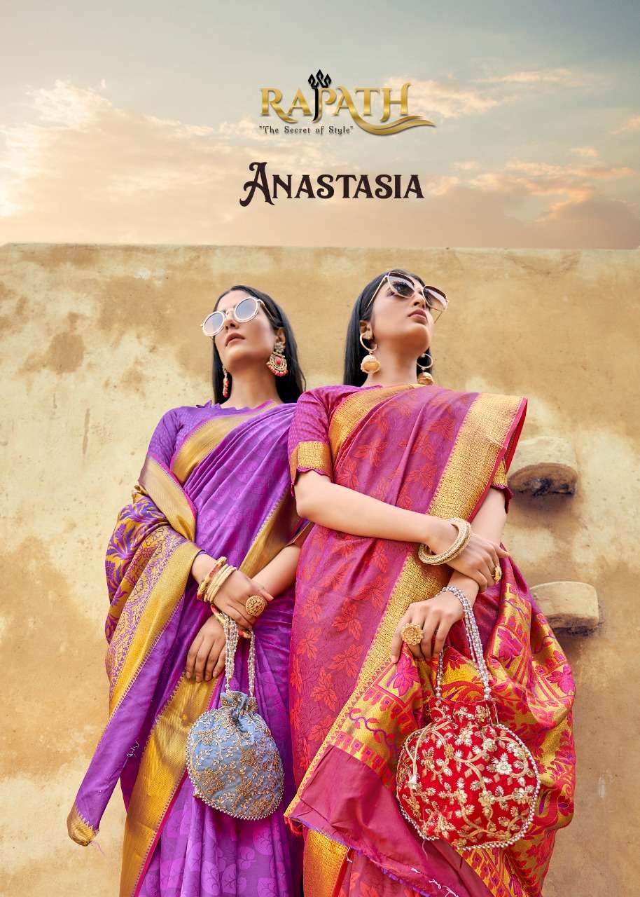 rajpath anastasia soft mau banaras special sarees 