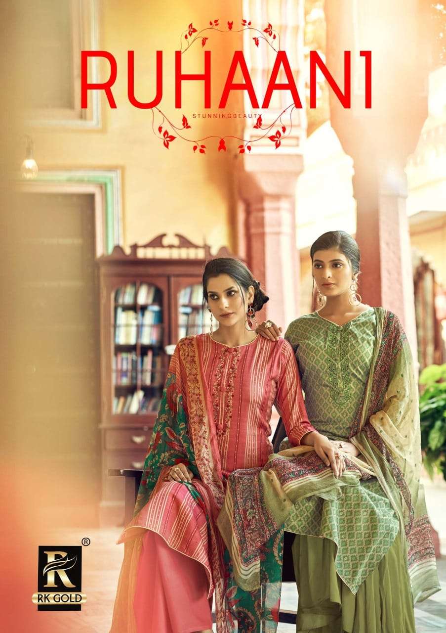 rk gold ruhaani jam cotton fancy dresses online supplier