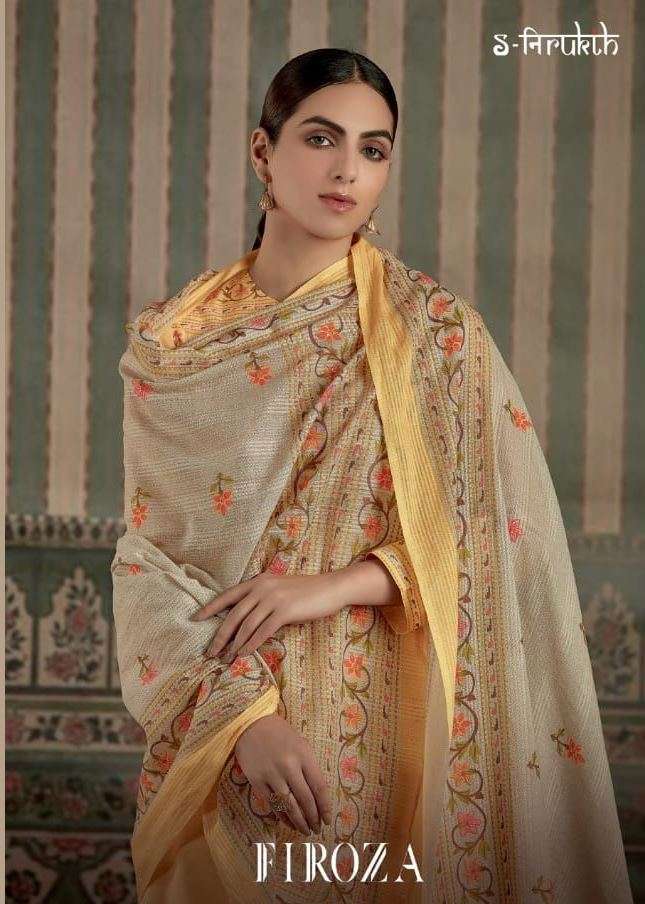 s nirukht present firoza cotton designer suits materials