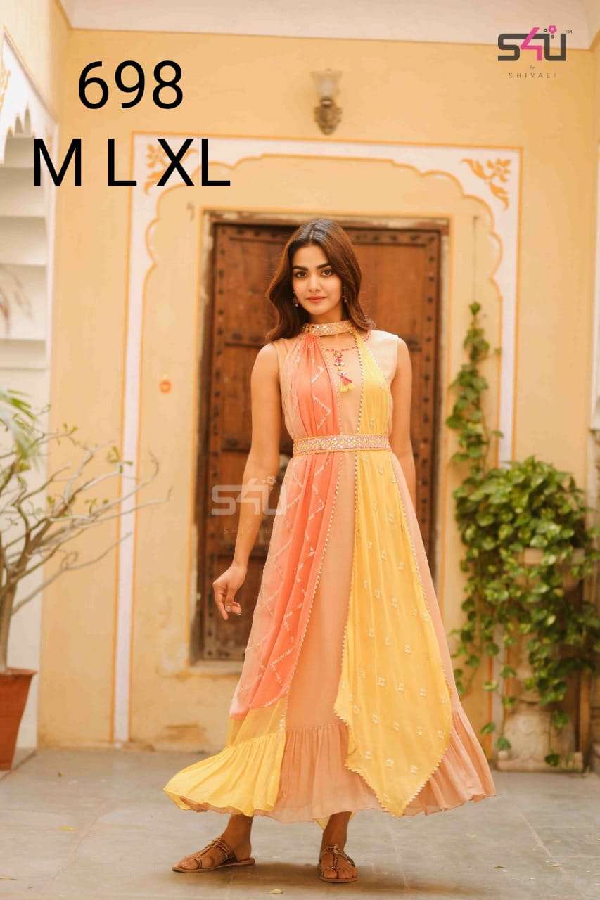 s4u 698 design combo set of stunning kurti collection 
