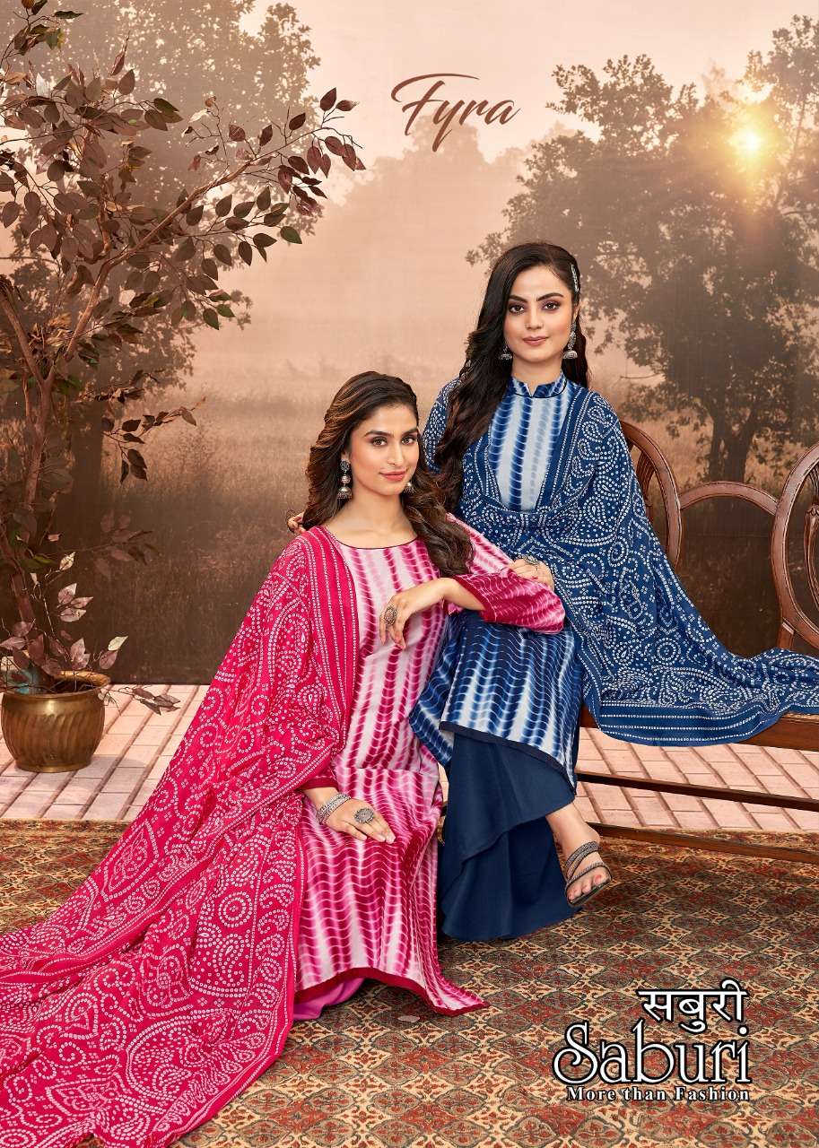 saburi by fyra designing cotton summer wear fancy dresses supplier