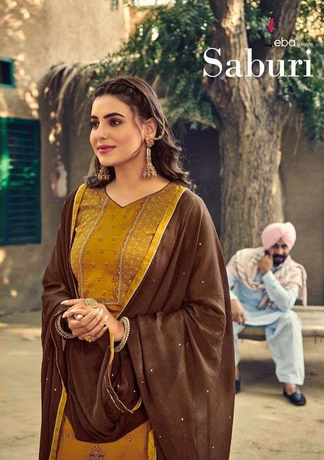 saburi vol 1 by eba lifestyle jam cotton daily wear fancy suits