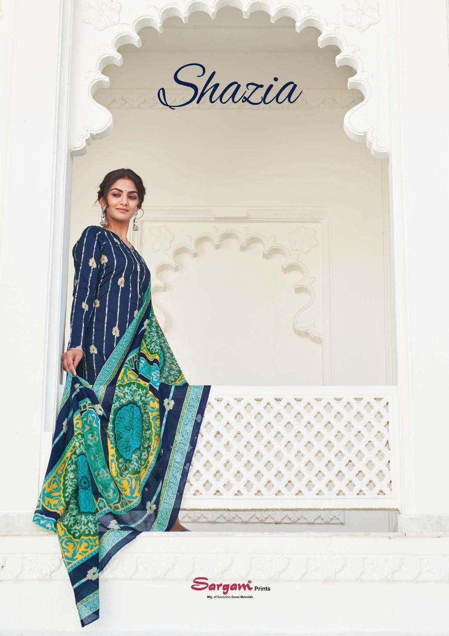 shazia by sargam pure jam printed fancy suits materials