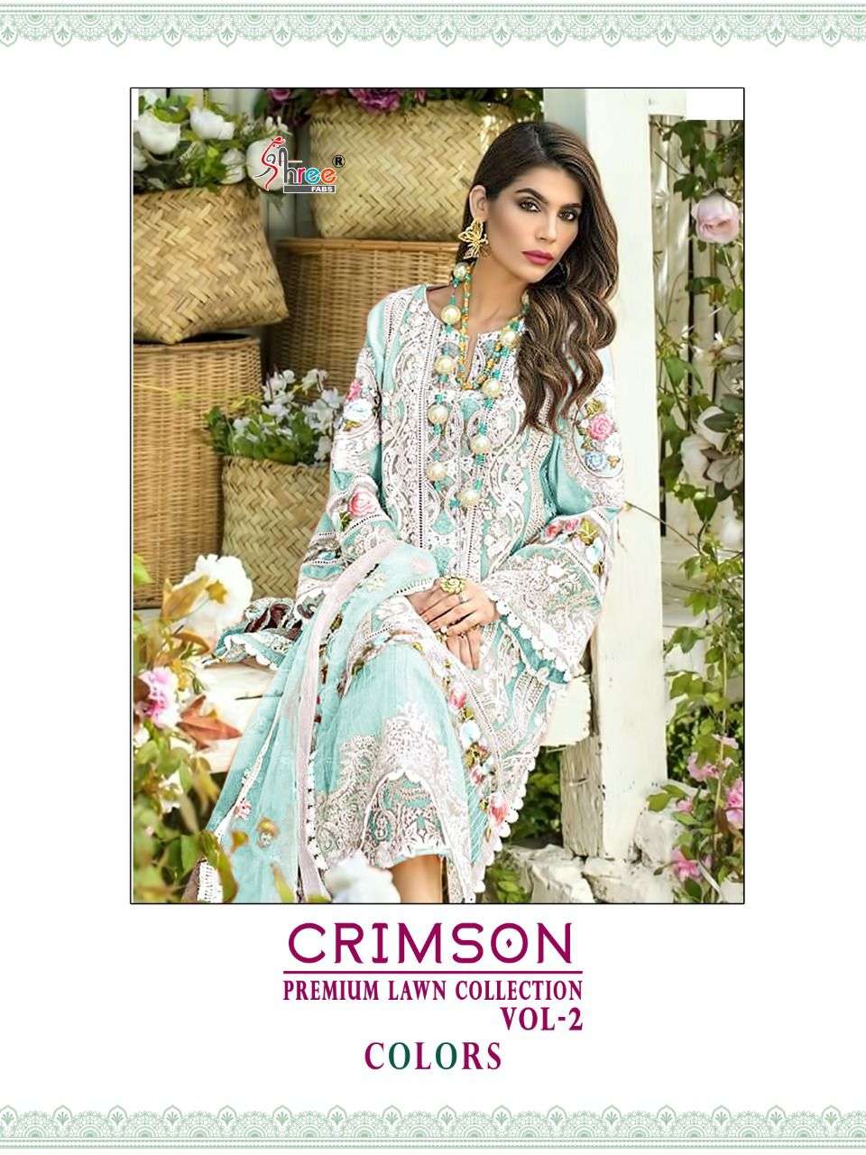 shree fabs crimson 1012 design colors cotton lawn pakistani dresses