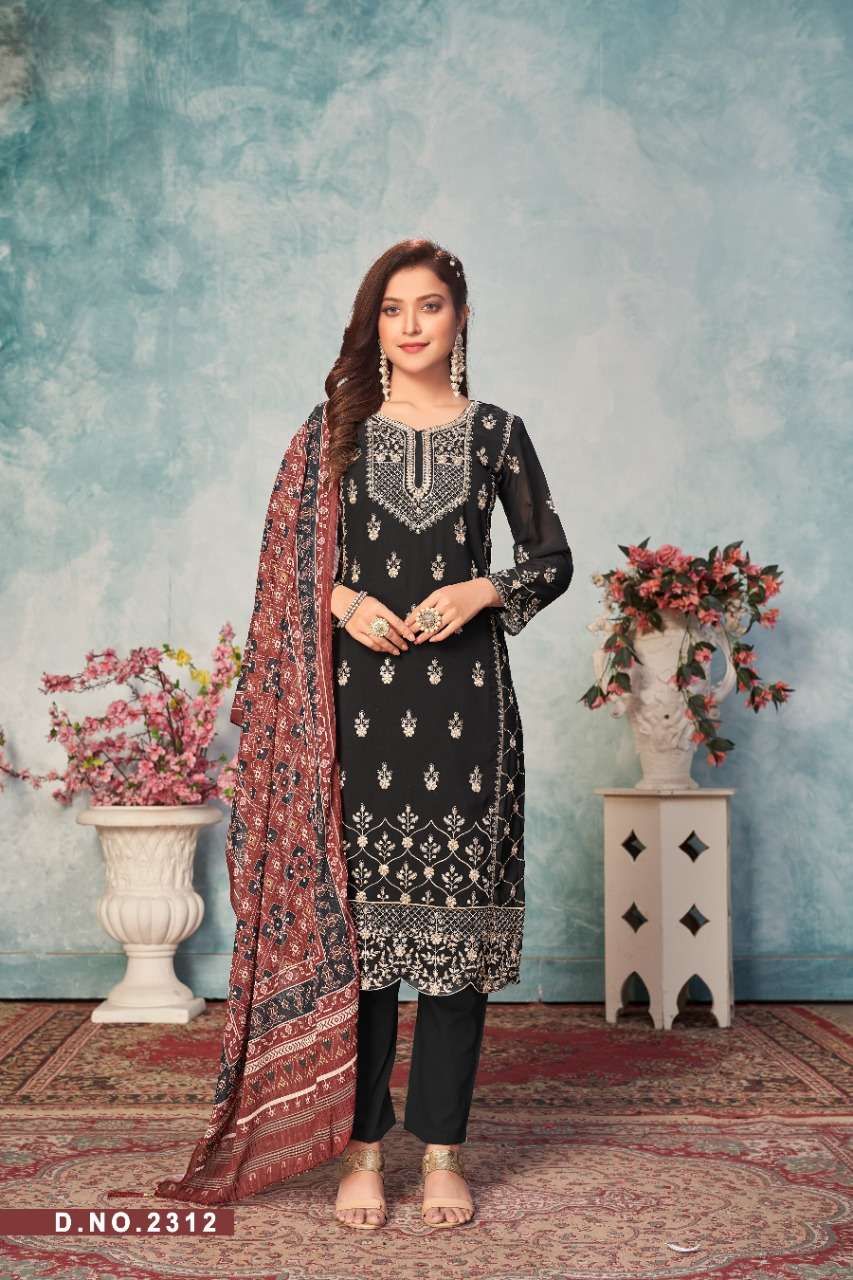 twisha vol 23 ethnic style georgette indian dresses supplier