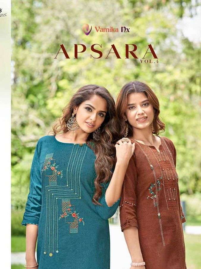 vamika apsara vol 4 kurti with pant set 