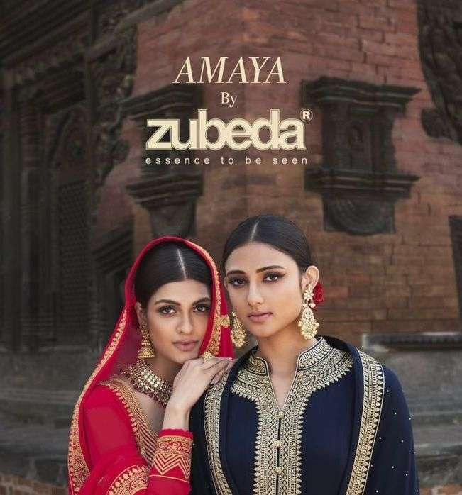 zubeda amaya georgette work beautiful salwar kameez