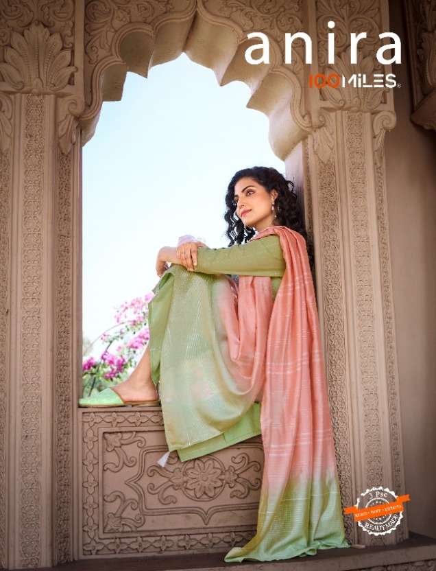 anira by 100 miles cotton full stitch salwar kameez