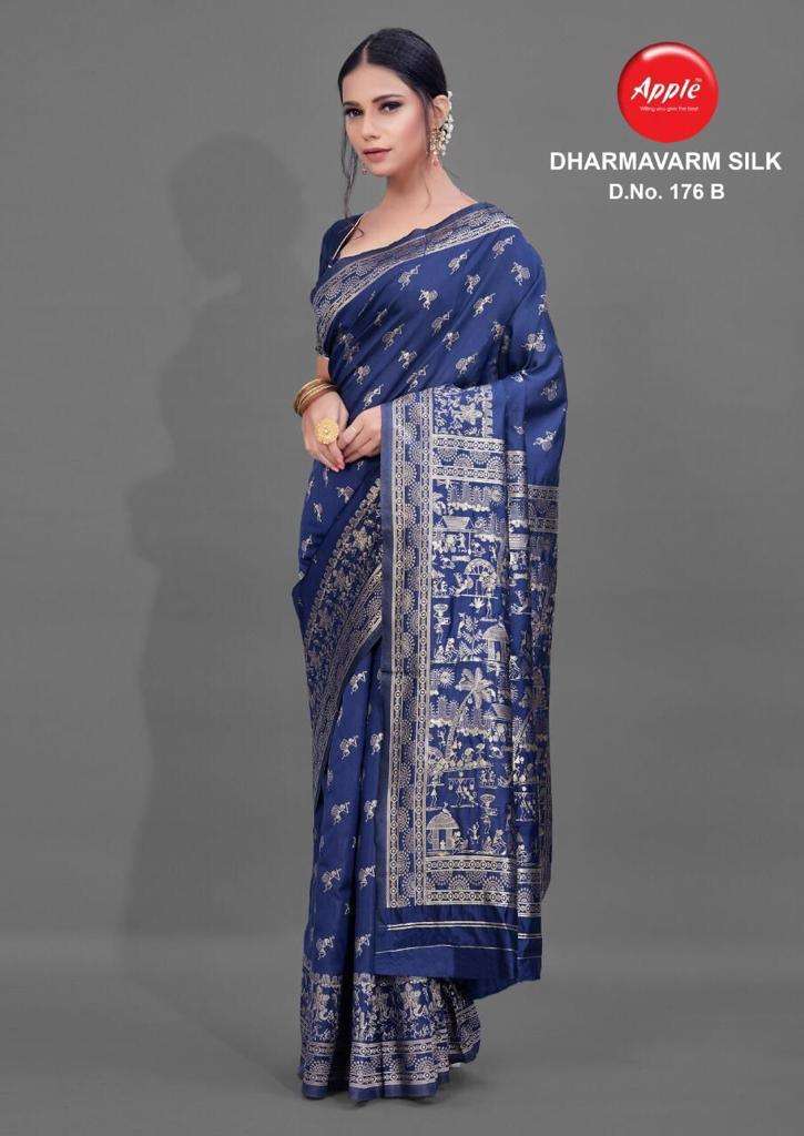 Apple sarees launch dharmavaram silk casual wear cotton silk sarees
