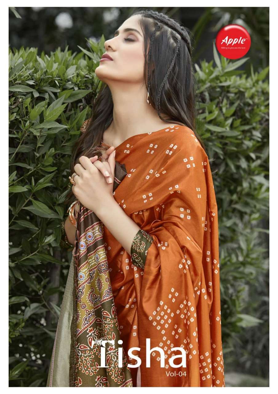 apple tisha silk vol 4 silk sarees wholesaler