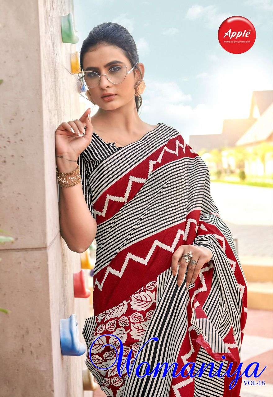 apple womaniya vol 18 bhagalpuri silk fancy sarees