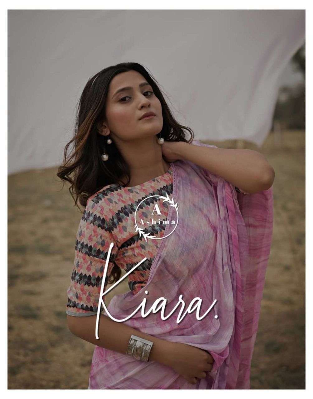 ashima kiara satin digital printed designer fancy saree