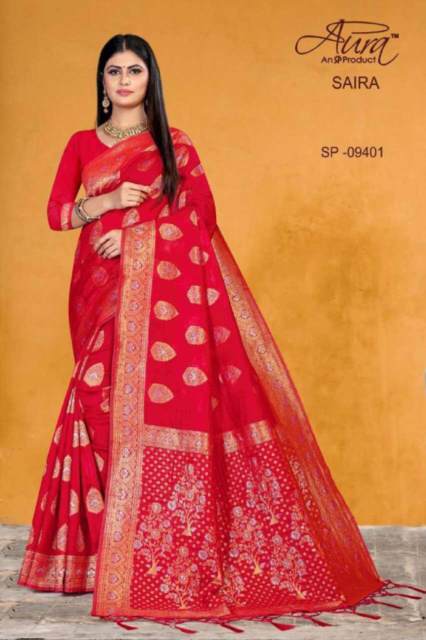 aura saira chanderi cotton sarees collection in surat