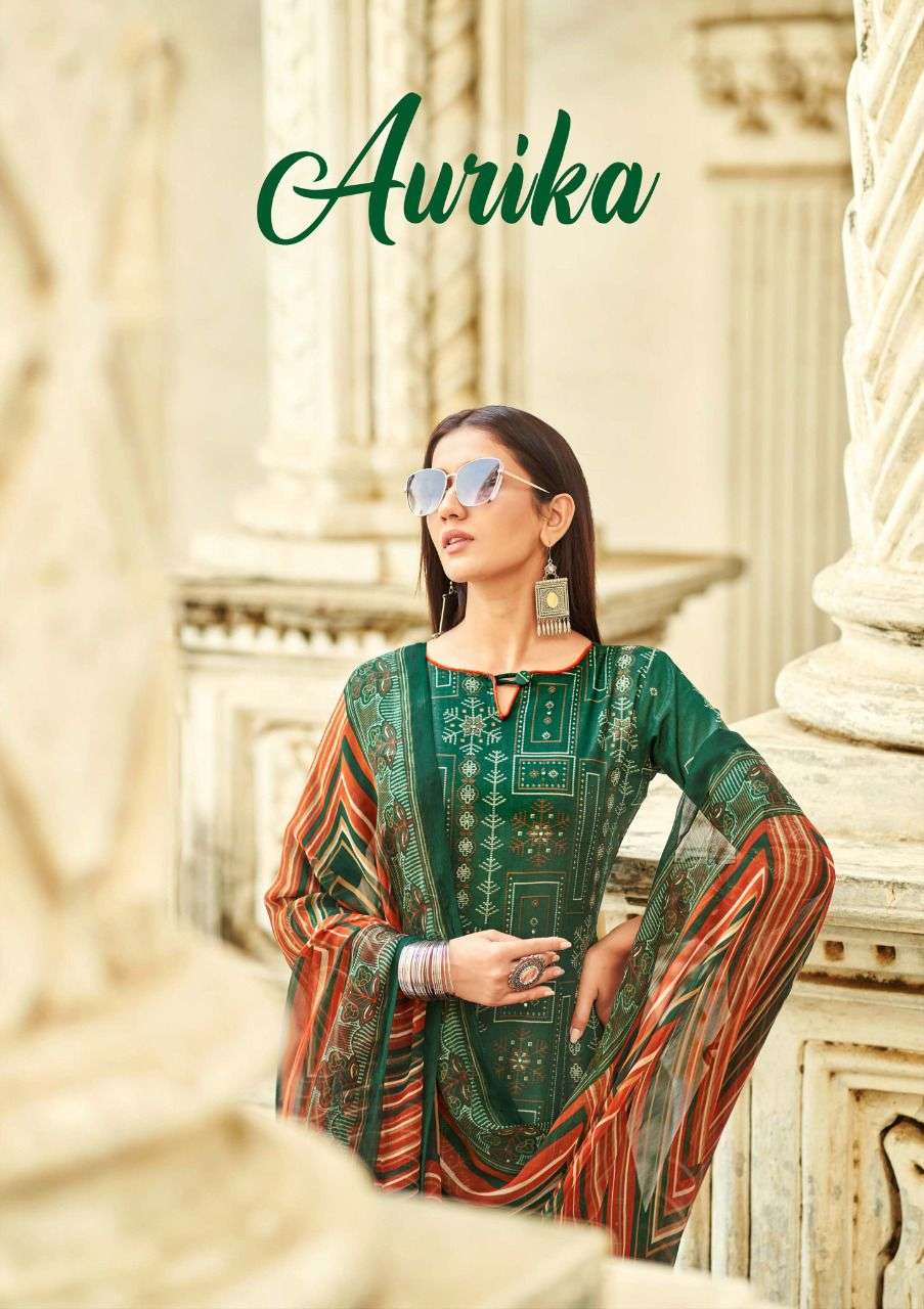 aurika by sargam pure cambric summer wear fancy dress materials